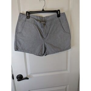 Columbia PFG Performance Fishing Gear Shorts Womens 12 Blue Gray Cotton Utility